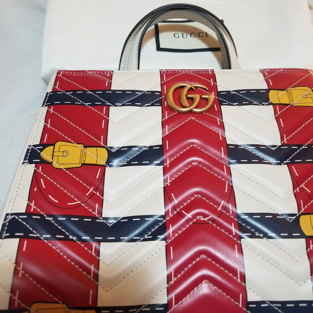 New Gucci GG  Marmont Trompe L'Oeil